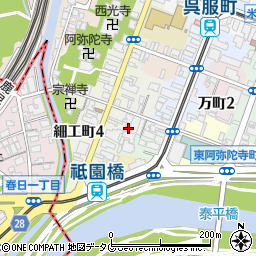 熊本県熊本市中央区西阿弥陀寺町5周辺の地図