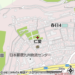 熊本県熊本市西区春日4丁目31周辺の地図