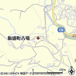 長崎県諫早市飯盛町古場1248周辺の地図