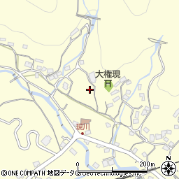 長崎県長崎市現川町周辺の地図