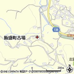 長崎県諫早市飯盛町古場1350周辺の地図