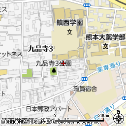 セゾン九品寺周辺の地図
