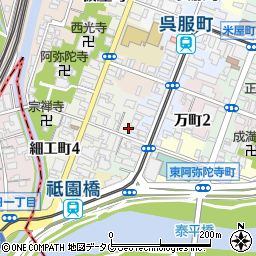 熊本県熊本市中央区西阿弥陀寺町29周辺の地図