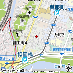 熊本県熊本市中央区西阿弥陀寺町18周辺の地図