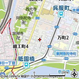 熊本県熊本市中央区西阿弥陀寺町20周辺の地図