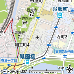 熊本県熊本市中央区西阿弥陀寺町14周辺の地図