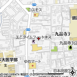 カギの１１０番生活救急車　熊本市中央区・南熊本駅前・水前寺・大江・受付センター周辺の地図