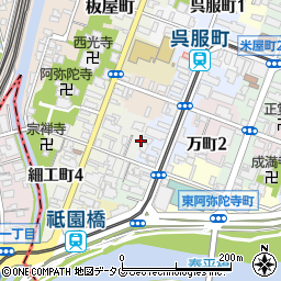 熊本県熊本市中央区西阿弥陀寺町25周辺の地図