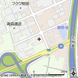 八木運送熊本輸送団地本社センター周辺の地図