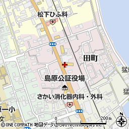 トヨタカローラ長崎株式会社　島原店周辺の地図