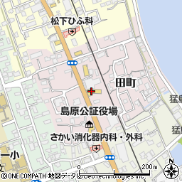 トヨタカローラ長崎　島原店周辺の地図
