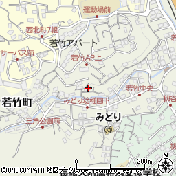 長崎県長崎市若竹町周辺の地図