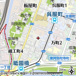 熊本県熊本市中央区西阿弥陀寺町22周辺の地図