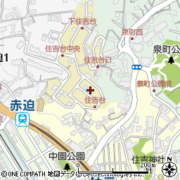 長崎県長崎市住吉台町8周辺の地図