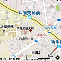 熊本県熊本市中央区大江本町9周辺の地図