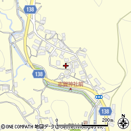 長崎県諫早市飯盛町古場858周辺の地図