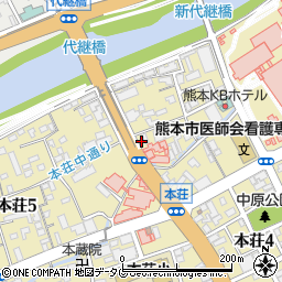 美容組合　熊本市支部周辺の地図