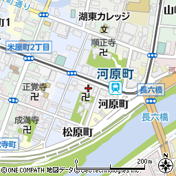 熊本県熊本市中央区横紺屋町周辺の地図