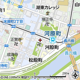 熊本県熊本市中央区横紺屋町周辺の地図