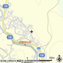 長崎県諫早市飯盛町古場807周辺の地図