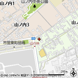 セブンイレブン熊本山ノ神店周辺の地図