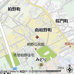 長崎県島原市南柏野町周辺の地図