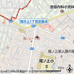 熊本日日新聞帯山販売センター周辺の地図
