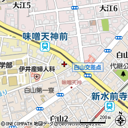 熊本県熊本市中央区大江本町7-7周辺の地図