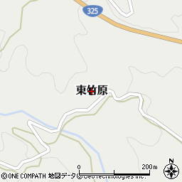 熊本県山都町（上益城郡）東竹原周辺の地図