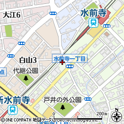 シティマンション水前寺駅通周辺の地図
