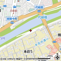 熊本県熊本市中央区新鍛冶屋町周辺の地図