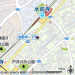 セブンイレブン熊本水前寺１丁目店周辺の地図
