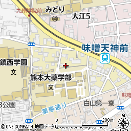 熊本県熊本市中央区大江本町3-24周辺の地図