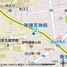 熊本県熊本市中央区大江本町6周辺の地図