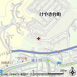 長崎県長崎市けやき台町3周辺の地図