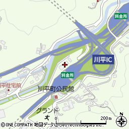 西日本高速道路株式会社　長崎バイパス川平本線料金所周辺の地図