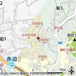 長崎県長崎市住吉台町3周辺の地図