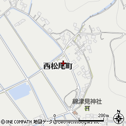 熊本県熊本市西区西松尾町周辺の地図