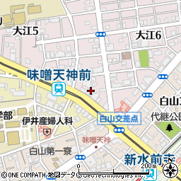五洋建設株式会社　熊本営業所周辺の地図