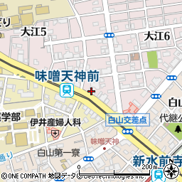 熊本・中国語通訳事務所周辺の地図