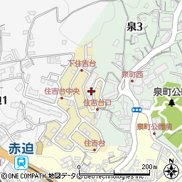 長崎県長崎市住吉台町2周辺の地図