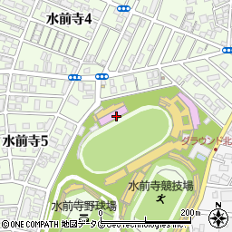 熊本競輪場周辺の地図