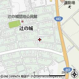 熊本県上益城郡益城町辻の城周辺の地図