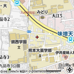 熊本デザイン専門学校周辺の地図