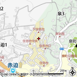 長崎県長崎市住吉台町周辺の地図