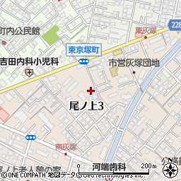 コーポ岩田周辺の地図