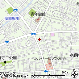 セブンイレブン熊本水前寺５丁目店周辺の地図