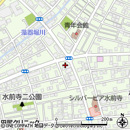 水前寺皮フ科医院周辺の地図