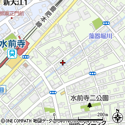 熊本遊技会館周辺の地図