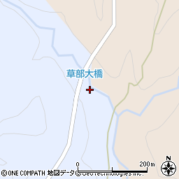 草部大橋周辺の地図